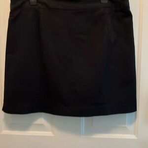 Croft & Barrow Black A-Line Mini Skirt Work